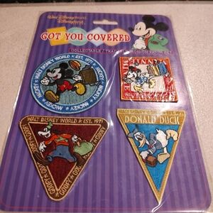 Walt Disney WorldGot You Covered Setof4 Iron-on Fun Patches Disneyland 1971